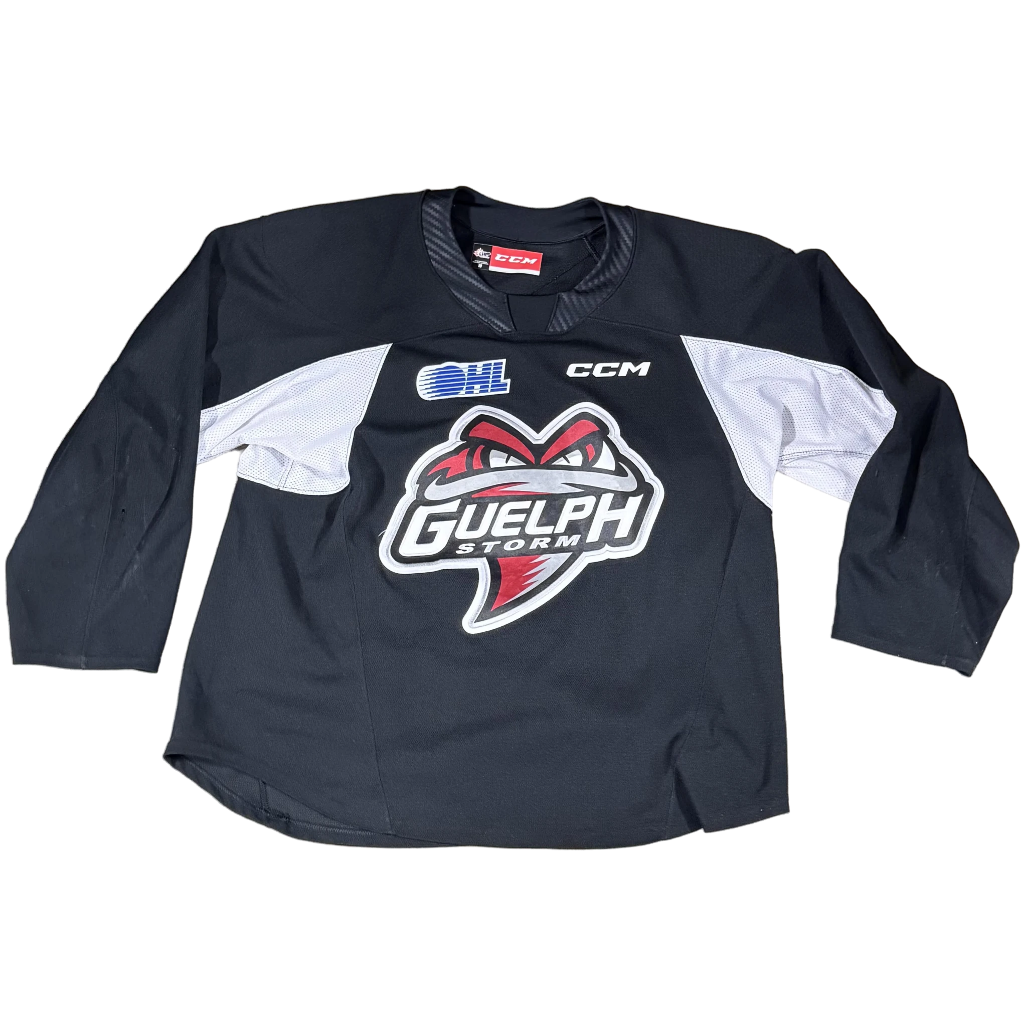 OHL - Used CCM Guelph Storm Practice Jersey (Black)